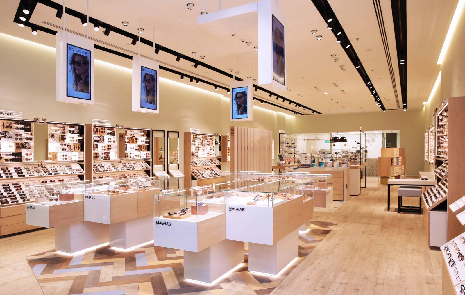 Architectural Lighting Design Optical Retail Store Modern Stylish Interior Studio N