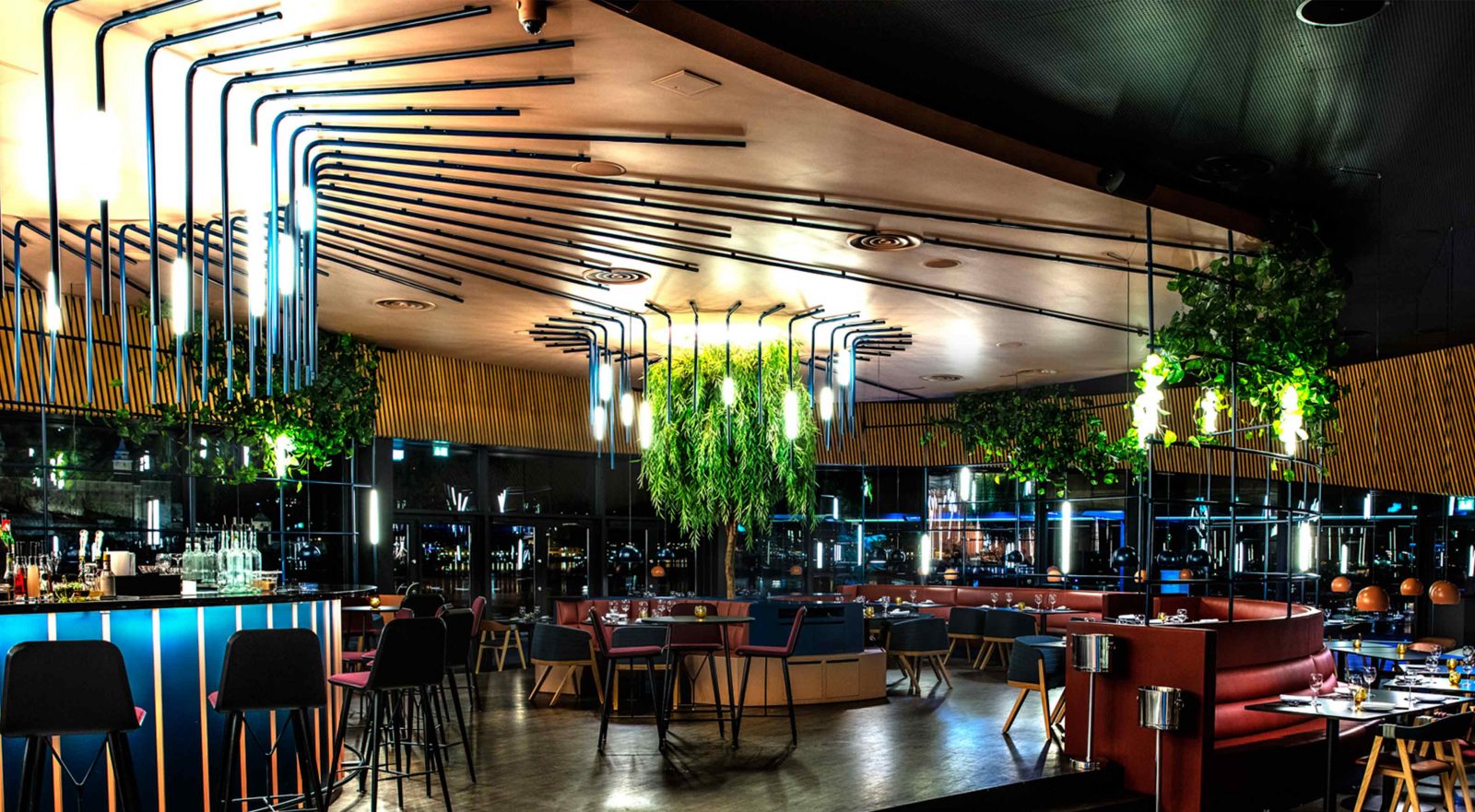 Feature Ceiling Lighting Scheme Restaurant Bar Dining Consultants Studio N