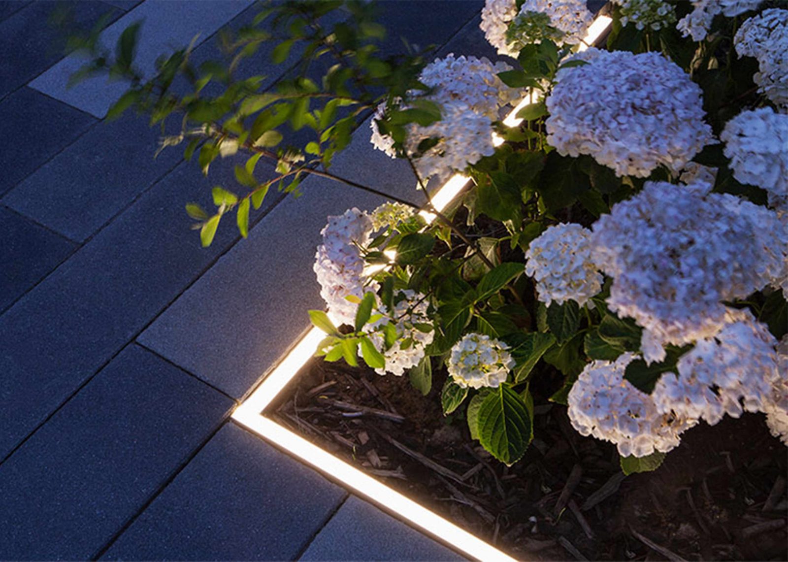 Garden Lighting Design Illuminated Flower Bed Consultants Studio N