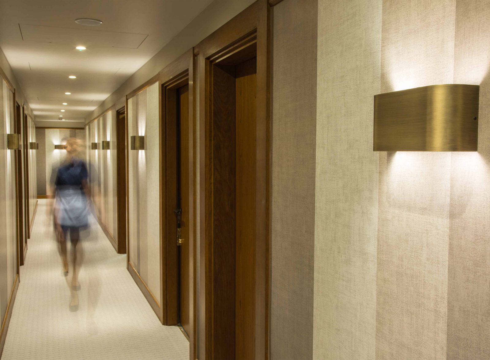 Hotel Corridor Hallway Wall Luminaires Lighting Design Consultants Studio N