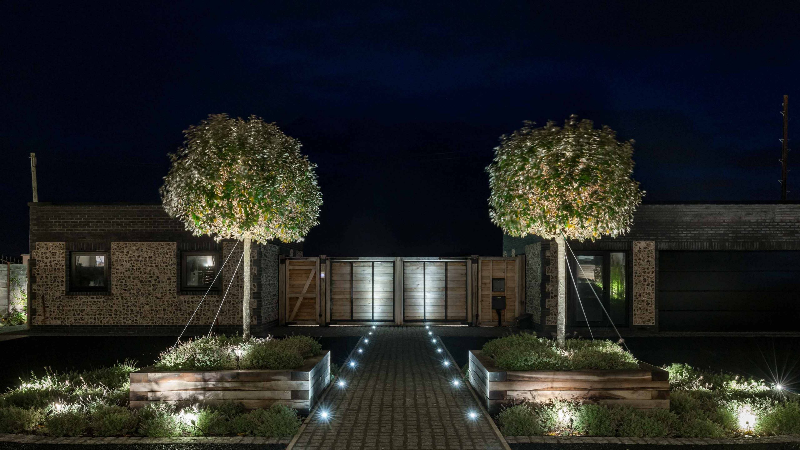 Lighting Design Scheme Landscape Residential Pathway Trees Studio N