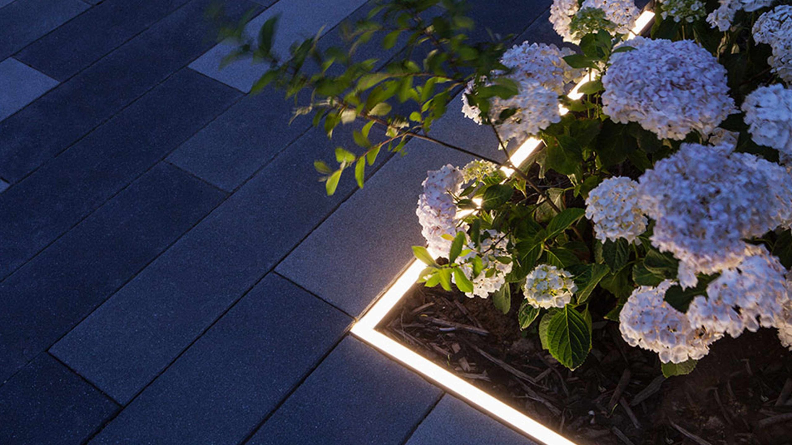 Garden Lighting Design Illuminated Flower Bed Consultants Studio N