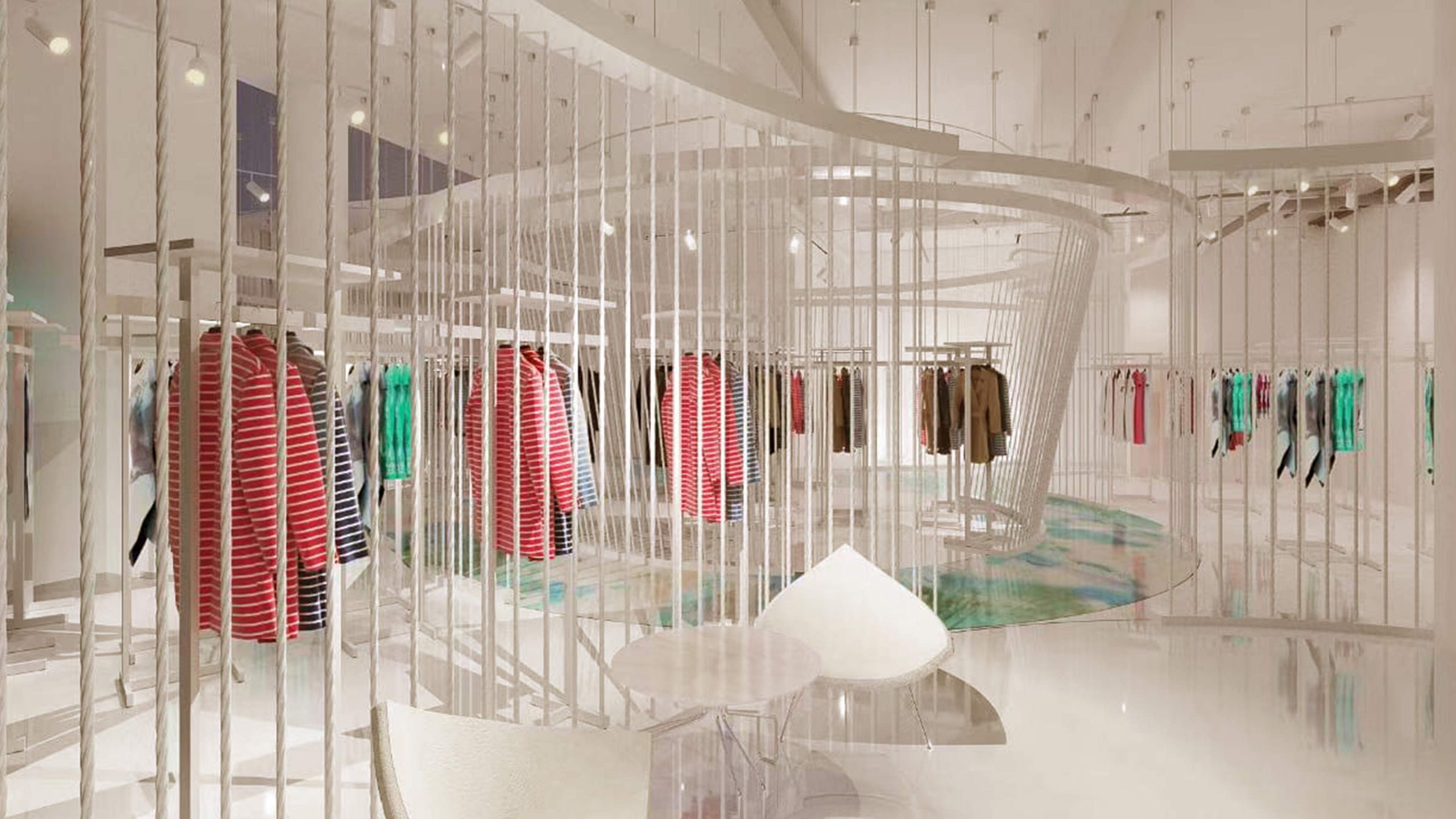 Retail Lighting Design Scheme Luxury Couture Fashion Store 1422 Dubai Studio N