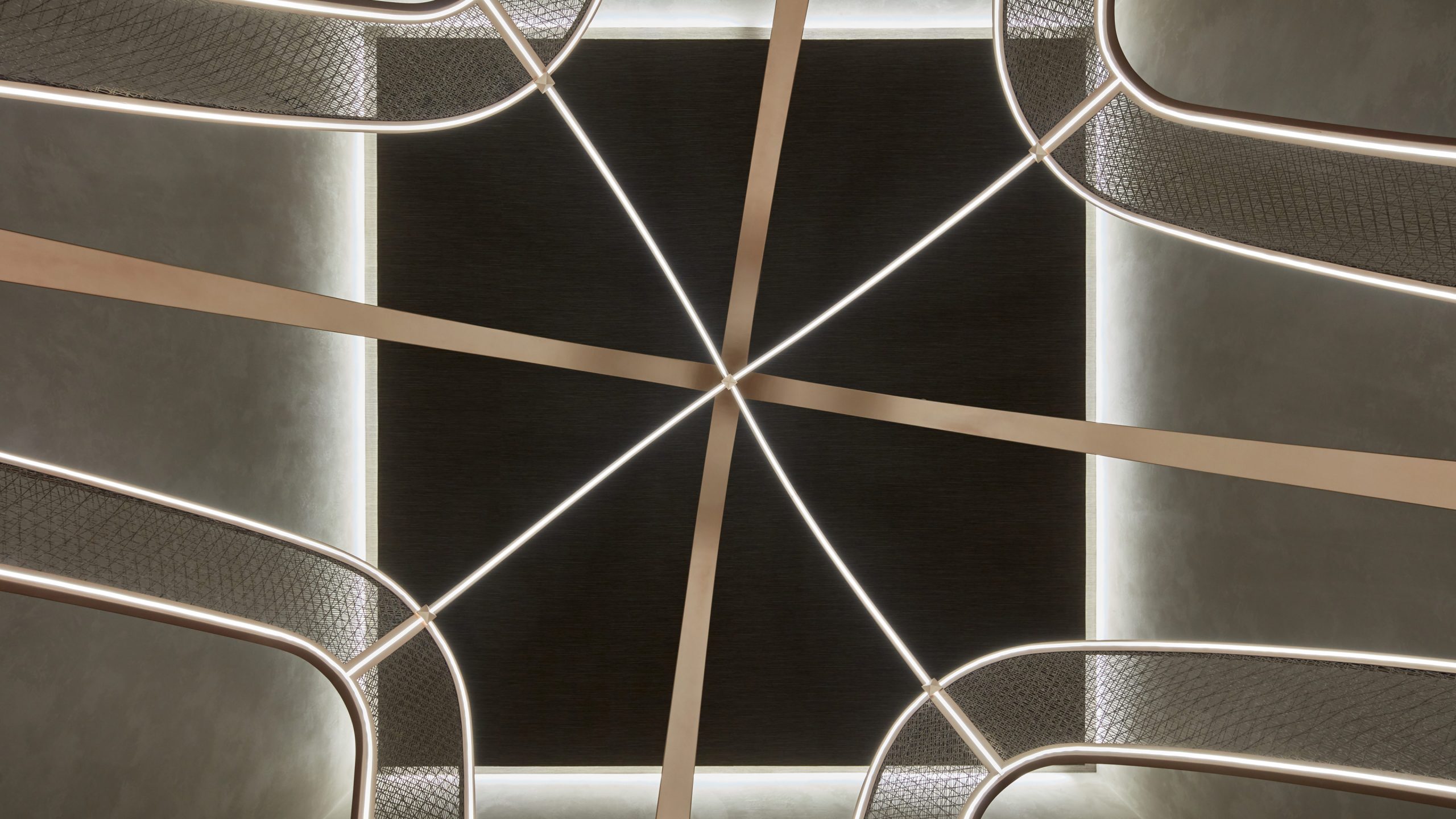Architectural Lighting Design Luxury Spa Illuminated Feature Arches Ceiling Cove Dubai Studio N