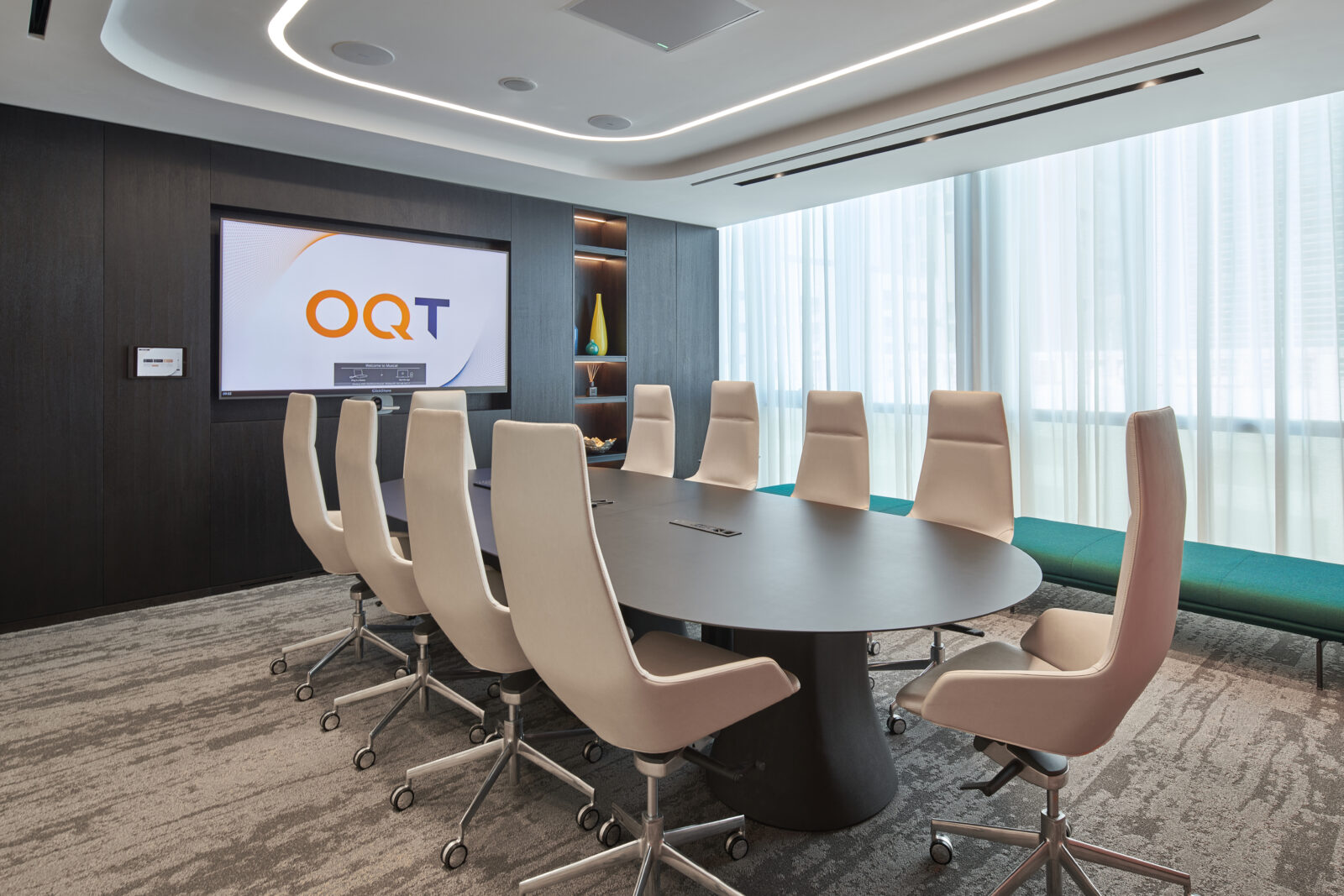 Architectural Lighting Scheme OQ Trading Integrated Cove Functional Light Meeting Room Dubai Consultants Studio N