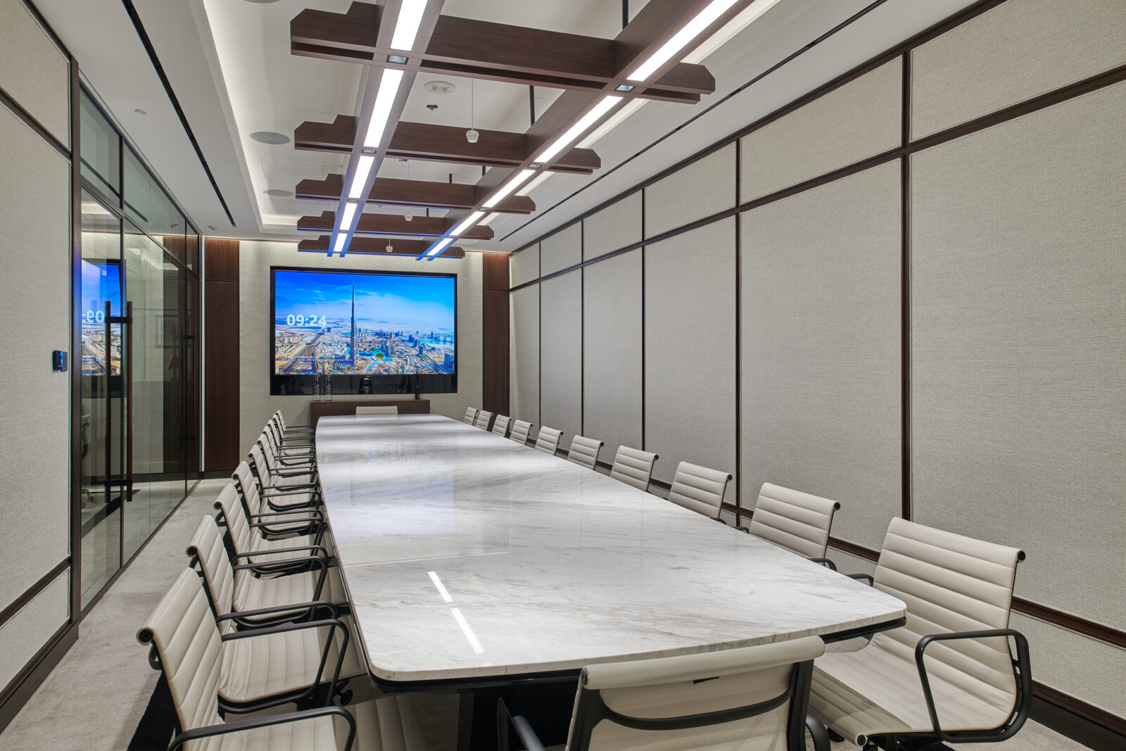 Architectural Lighting Scheme Commercial Office Space Norton Rose Fulbright Integrated Decorative Light Conference Room Offices Dubai Consultants Studio N