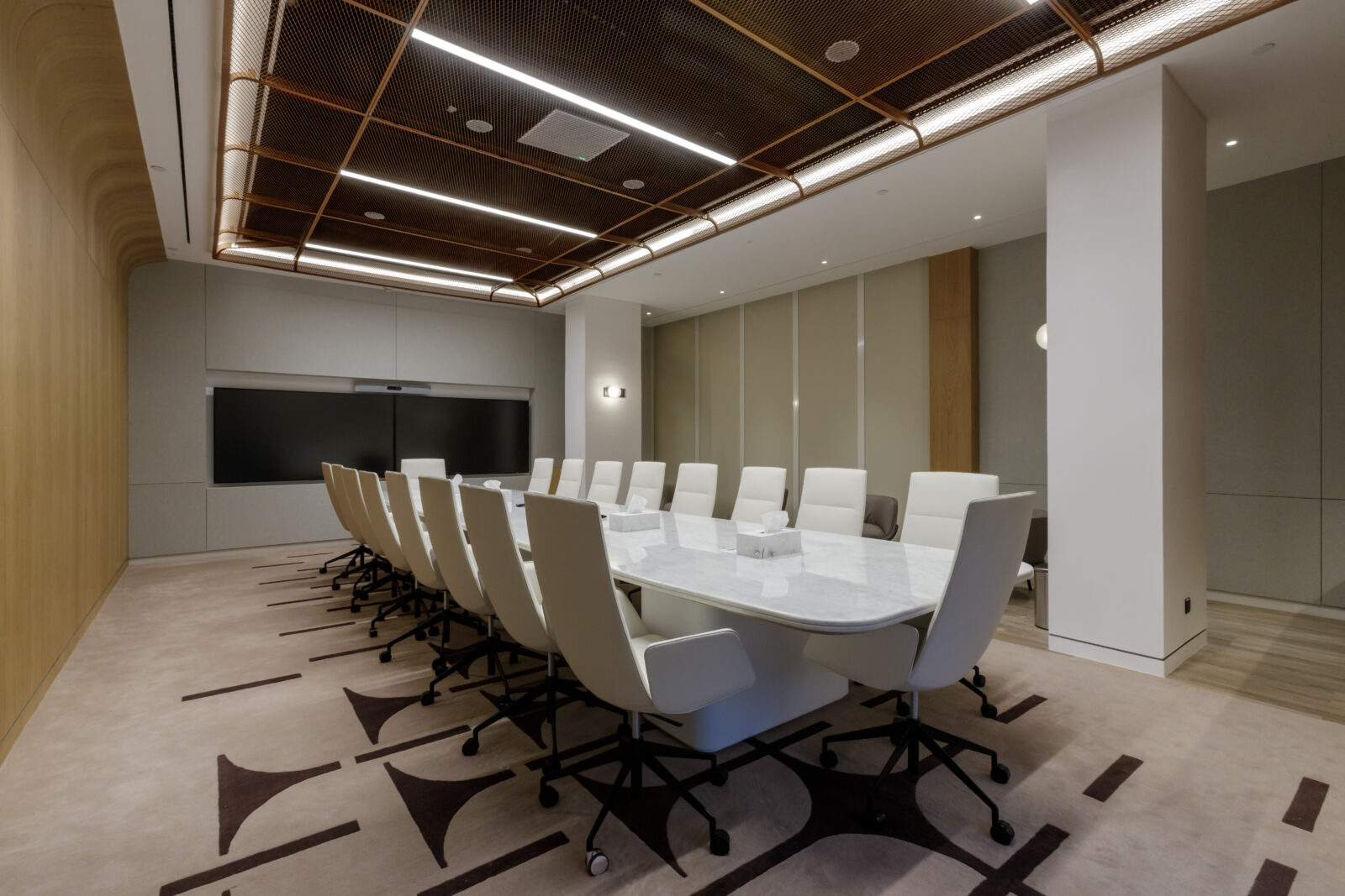 Architectural Lighting Scheme Renowned Investment Company Private Client Conference Room Integrated Illumination Dubai Consultants Studio N