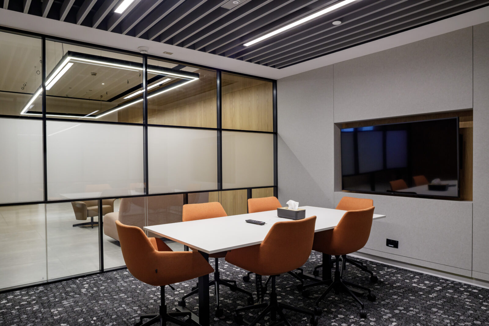 Architectural Lighting Scheme Renowned Investment Company Private Client Meeting Room Integrated Illumination Dubai Consultants Studio N